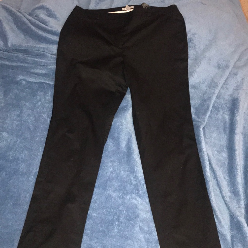 H&M black straight leg pants